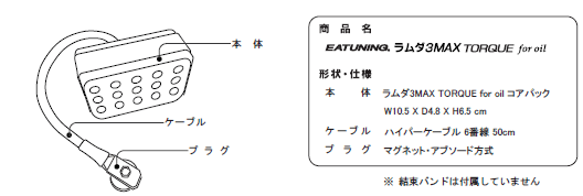 ラムダ3 MAX TORQUE for oil名称